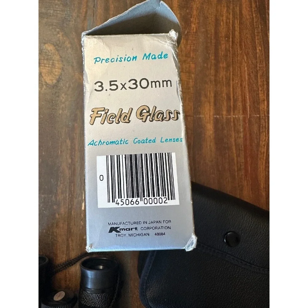 Focal Field‎ Glass Binoculars 3.5x30mm Compact Optics Coated Lenses w/ Case